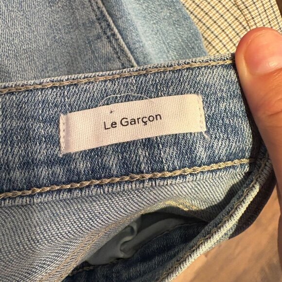 Frame Le Garcon Jeans in Jadite Wash Blue Women's Size 27 In Excellent Condition - Picture 4 of 7